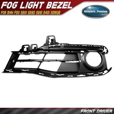 Bisel de luz antiniebla delantero izquierdo para BMW F30 320i 328d 328i 330e 340i xDrive Foto 1 de 4