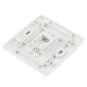 86 Type Single Port RJ45 Wall Flat Face Plate Ethernet Network Socket  Panel TX - Afbeelding 1 van 10