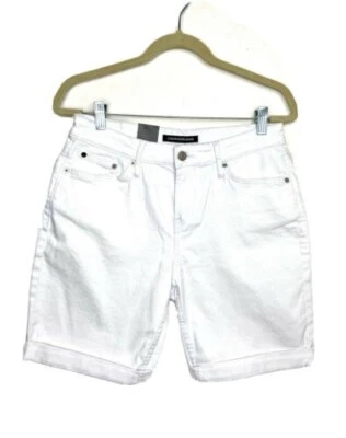 Bermudas de mezclilla blancas CALVIN KLEIN Suran talla 2 nuevas con etiquetas para mujer Foto 1 de 2