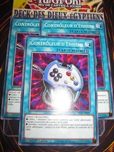 YU-GI-OH! PLAYSET (LOT DE 3) CONTRÔLEUR D'ENNEMI EGS1-FR025 FRANCAIS EDITION 1 - Picture 1 of 1