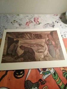 DAVID ALFARO SIQUEIROS PRINT BOOK PAGES 165 -168 FROM MEXICO - Picture 1 of 9