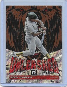 2022 Panini Donruss - Rickey Henderson UL-17 Unleashed Rapture Oakland A's