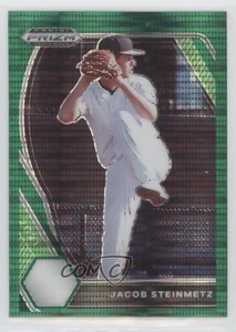 2021 Panini Prizm Draft Picks Green Pulsar Prizm Jacob Steinmetz #PDP77