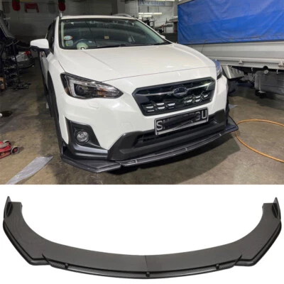 For 2013-2022 Subaru XV Front Bumper Lip Splitter Spoiler Body Kit Carbon Fiber - Изображение 1 из 4