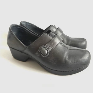 Dansko Tamara Slip On Clogs Buckle Detail Size 41 Closed Toe Nurses Shoes US 11 - Picture 1 of 12