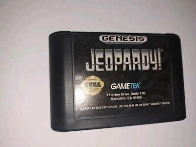 Sega Genesis Video Game Jeopardy! Cartridge - Image 1 of 3