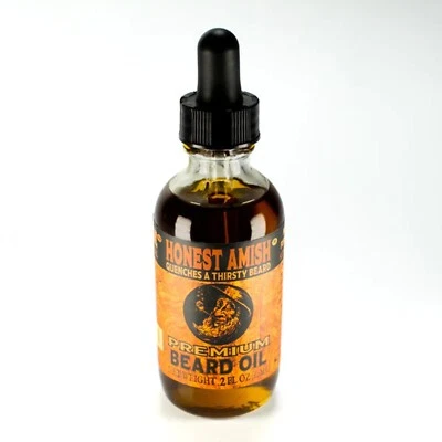 Aceite para barba Honest Amish Premium 2 oz Foto 1 de 4
