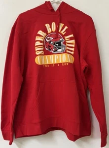 Officially Licensed Kansas City Super Bowl LVIII Champions Hoodie Red NWT - Picture 1 of 4