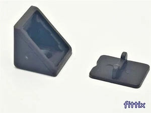 4 x Kitchen Cabinet Shelf Supports Pegs Pins Plastic Single mount Black - Picture 1 of 2