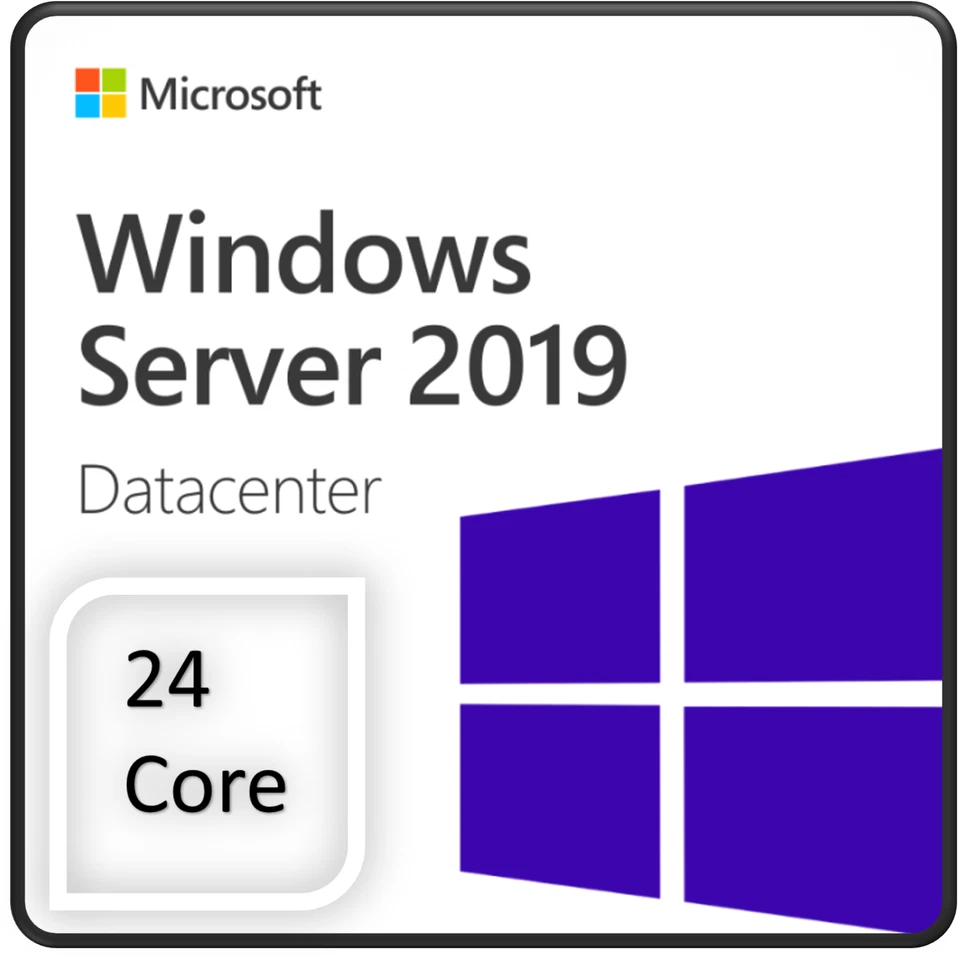 Windows Server 2019 Datacenter Edition - 24 Core License Pack - DVD Installation - Image 1 of 1