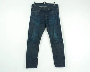 CARHARTT WIP Leyton Pant Selvedge Vtg Mens W32 L32 Reg Straight Jeans Raw Denim - Picture 1 of 11