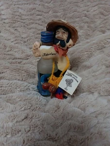Statuina Hecho a Mano made in Columbia in argilla alta 5" RARA Dettagli Porcelanicrom - Foto 1 di 7