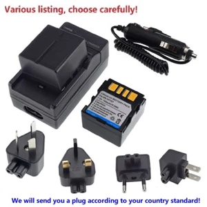 Battery or Charger for JVC GR-DF420EK GR-DF425 BN-VF707U GR-D270EK GR-DF460EK - Picture 1 of 29
