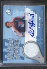 2005-06 SP Game Used Significant Numbers Jersey Autograph #SN-PE Phil Esposito