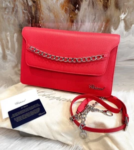 Clutch/Schultertasche CHOPARD rosa genarbt 2-Wege Monoco Kette - Bild 1 von 11