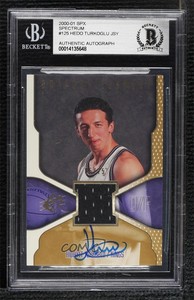 2000 SPx Jerseys Spectrum /25 Hedo Turkoglu Hidayet BGS Encased Rookie Auto RC