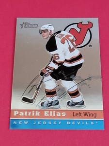 PATRIK ELIAS  - 2000-01 TOPPS HERITAGE - CHROME PARALLEL EDITION CARD /555