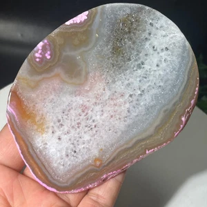 99G Natural Beautiful Agate Geode Druzy Slice ExtraLarge Gemstone - Picture 1 of 20