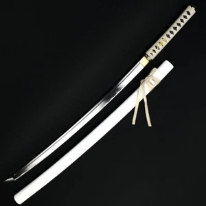 Musha 39" Zetsurin Razor Sharp Handmade Katana Samurai Sword (White) - Picture 1 of 9
