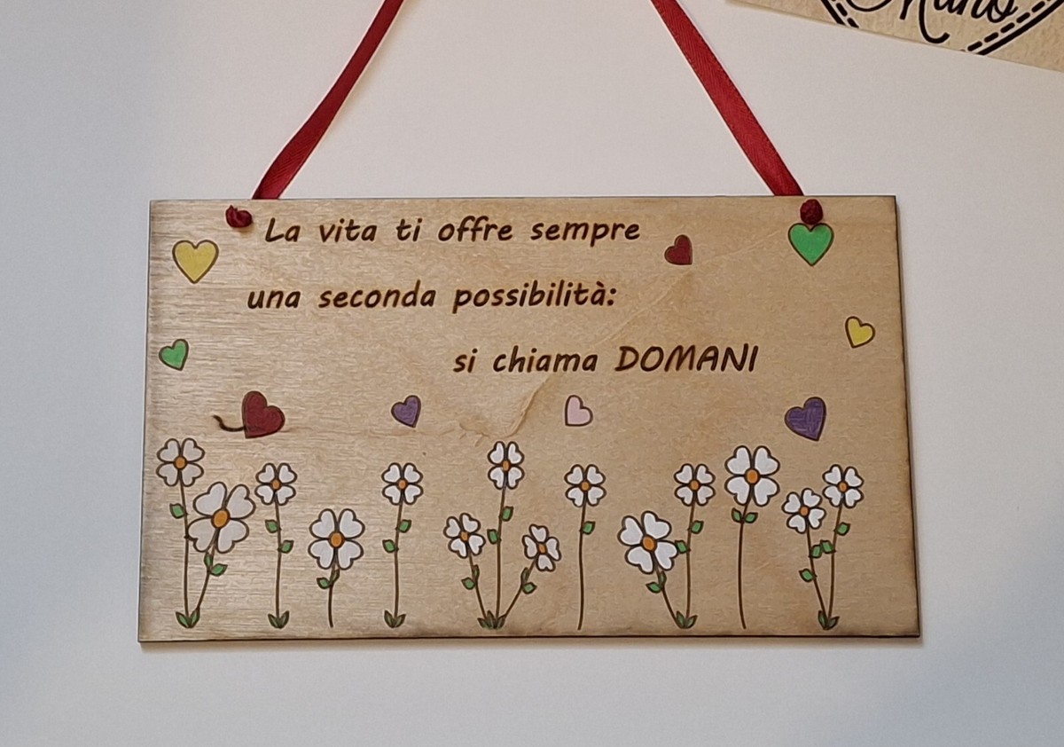 10 Targhette In Legno Per Decorazione - Cartelli Vuoti Per Dipingere, Pirografia, Fai Da Te, Giardino - Foto 8