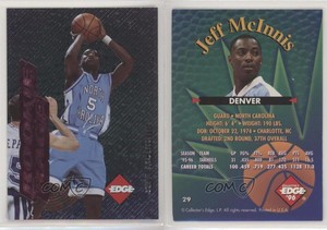 1996 Collector's Edge Rookie Rage Pink Jeff McInnis #29 Rookie RC