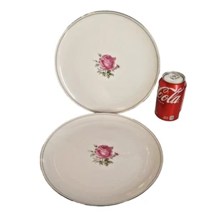 Imperial Rose Fine China of Japan Set of 2 Dinner Plates 10 3/8" Pink Rose 6702 - Picture 1 of 6