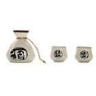 Ceramic Cup Bottle Mini Slow Cooker Sake Cups Serving Earth Tones