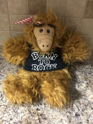 Alf Peluche Marioneta de Mano 1988 Alien Productions De Colección Born To Rock Foto 1 de 4