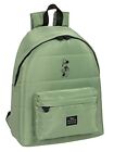 School Bag Minnie Mouse Mint Shadow Military Green (33 X 42 X 15 Cm) NEW