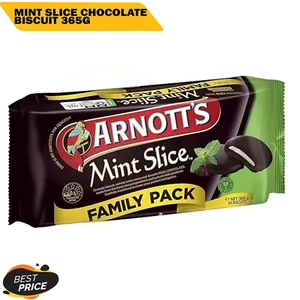 Arnott's Mint Slice Chocolate Biscuit, 365g | AU - Picture 1 of 3