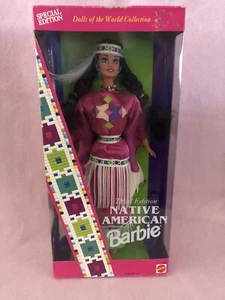 NATIVE AMERICAN Barbie 1994 Dolls Of The World Collection by Mattel - Picture 1 of 6