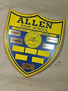 1970's Vintage High School Sport Athletic Award - Picture 1 of 7