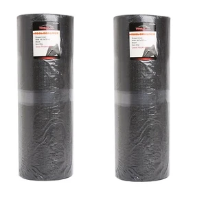 2PC Foam Rubber Tools Box Liner Drawer Black 3MM Non-Slip Shelf Liner 18x24ft - Picture 1 of 5