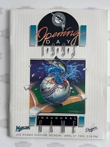 1993 Florida Marlins Inaugural Game Opening Day Program vs Dodgers 4/5/93 - Picture 1 of 2