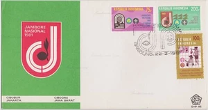 Cover Indonesia, 1981. Bandung. 1981 National Jamboree Cibubur Jakarta Cibodas W - Picture 1 of 3