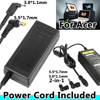 45W 65W For Acer Series Laptop AC Adapter Charger Computer Monitor Power Supply  - Image 1 of 4