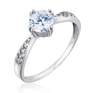 Ring Fingerring Silberring Damenring aus Silber Zirkon Damenschmuck - Picture 1 of 3