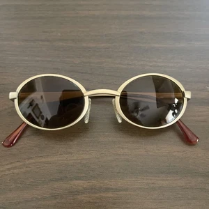 Vintage Hobie Cecina 02 Antique Gold Sunglasses Made in Japan - Picture 1 of 10