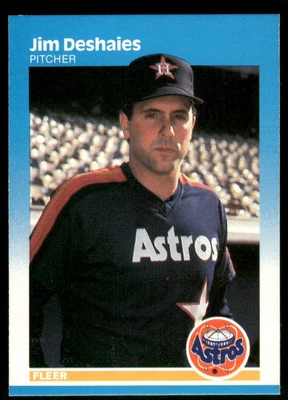Jim Deshaies 1987 Fleer Houston Astros #56 Near Mint or Better - Image 1 of 2