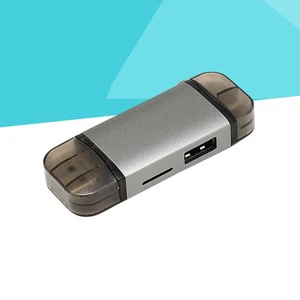 Multifunction 6 in 1 Type-c OTG Reader USB Port for Computer Phone Laptop - Zdjęcie 1 z 12