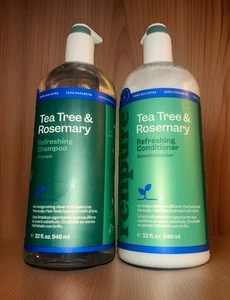 Renpure Tea Tree & Rosemary Refresh Balance Shampoo/Conditioner Set-32 Oz-New - Picture 1 of 2
