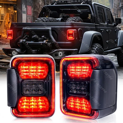 2025 Newest Led Tail Lights for Jeep Gladiator JT 2020 2021 2022 2023 Rear Lamps - Image 1 of 4