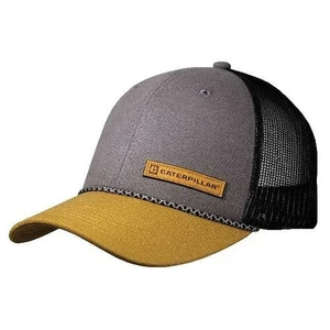 Gorra/sombrero de malla Caterpillar Equipment con cordón tostado y gris - Imagen 1 de 1