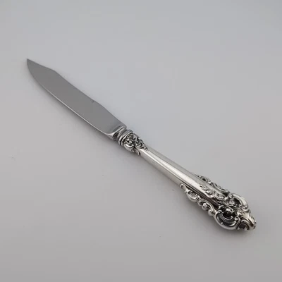 Cuchillo de fruta barroco Wallace Grande de plata de ley - 7" - sin monogramas Foto 1 de 2