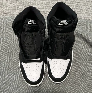 Air Jordan 1 Retro High OG Herren Größe 8,5 Neu mit Karton Schwarz & Weiß - Bild 1 von 10
