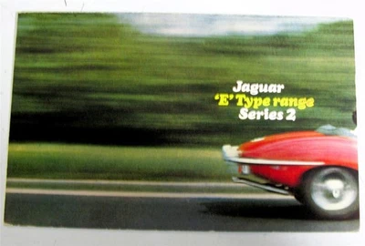 JAGUAR E TYPE SERIES 2 Sales Brochure 1968-69 FIXED HEAD COUPE 2+2 OPEN 2 SEATER - Image 1 of 3