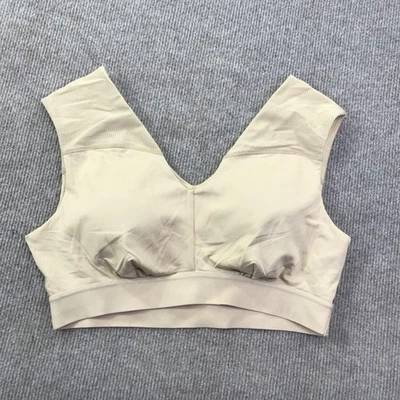 Tommie Copper Sports Bra Womens XL Beige Shoulder Support Copper Znergy Mesh - Image 1 of 4