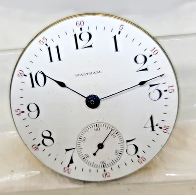 Antique 1903  WALTHAM Open Face  Pocket Watch Movement - 17 J-18 S ! For repair! - Image 1 of 2