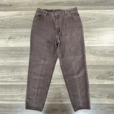 Vintage Levis 15951 Jeans Womens 32x30 Brown Relaxed Fit Tapered Leg White Tab - Image 1 of 4