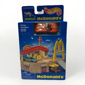 NEW Vintage 1996 Hot Wheels World McDonald's Playset with Car Mattel 65692 NIB - Picture 1 of 8